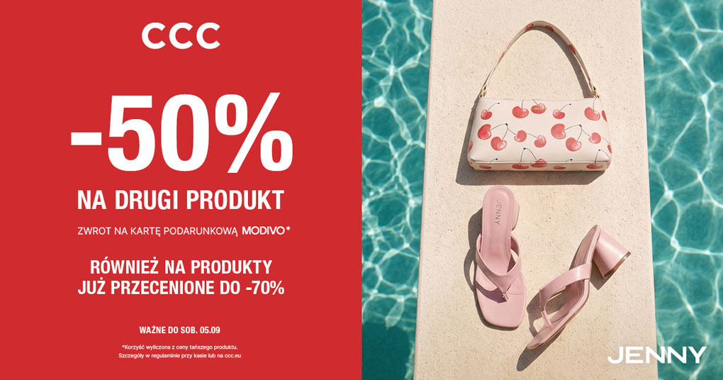 -50% na drugi produkt w CCC!