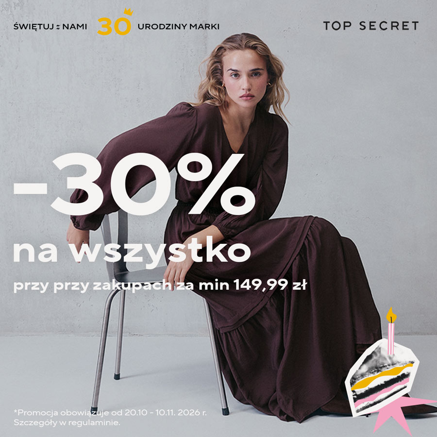-30% na wszystko w Top Secret