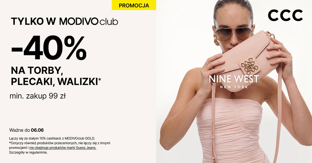 CCC – Klubowiczu MODIVOclub! Torby, plecaki i walizki aż 40% taniej!